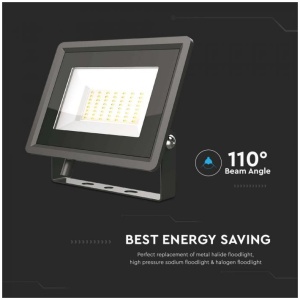 LED прожектор 50W 4000K SMD чип VT-4954 V-TAC черен | AVStore