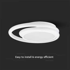 LED плафон кръгъл 24W 4000K VT-7783 V-TAC бял | AVStore