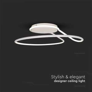 LED пендел бял кръг 24W 4000K V-TAC VT-7784 | AVStore