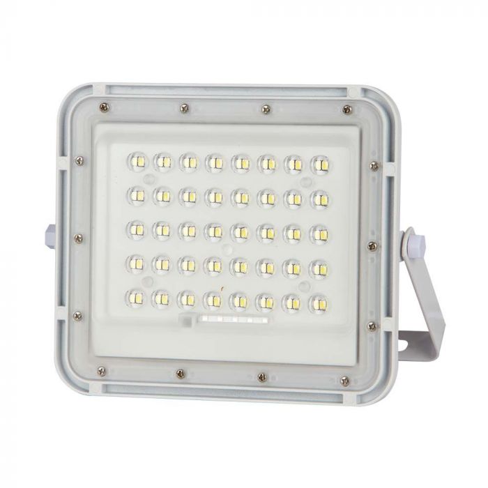 LED соларен прожектор 10W 4000K VT-80W бял | AVStore