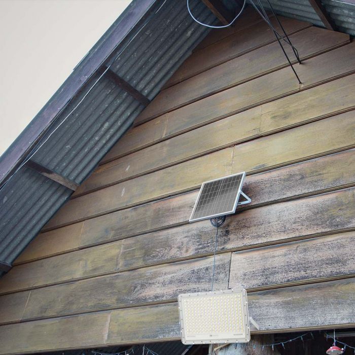 7847-a1_1 LED соларен прожектор 30W 4000K VT-240W бял | AVStore