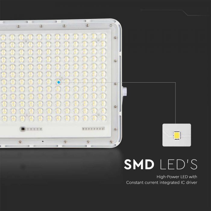7847-i1_1 LED соларен прожектор 30W 4000K VT-240W бял | AVStore
