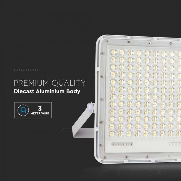 7847-i5_1 LED соларен прожектор 30W 4000K VT-240W бял | AVStore