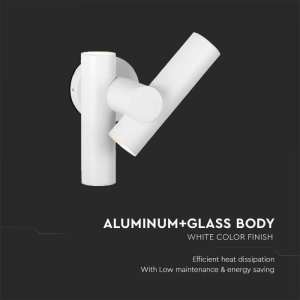 LED двустранна стенна лампа 6W 4000K VT-1186 V-TAC бяла | AVStore