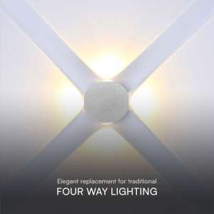 LED COB стенна лампа 4W 4000K VT-2544 V-TAC бяла | AVStore