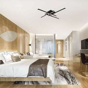 LED плафон 38W 3000K VT-7915 V-TAC черен | AVStore