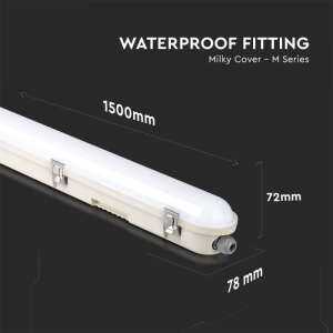 Линейно осветително тяло LED 48W 6500K 150см V-TAC VT-15048 | AVStore