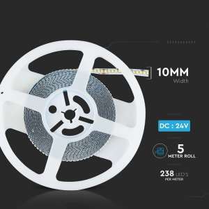 LED лента 18W/M 4000K IP20 24V VT-2835 V-TAC ролка 5 метра | AVStore