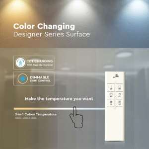 LED плафон кръгъл 20W 3IN1 VT-7308 V-TAC бял | AVStore