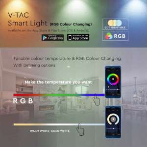 LED лента SMART RGB 36W/M IP68 VT-55-60 V-TAC ролка 5 метра | AVStore