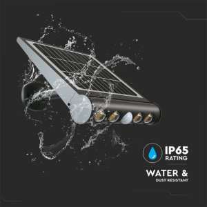 LED соларна стенна лампа със сензор за движение 8W 3000K VT-11108 V-TAC | AVStore
