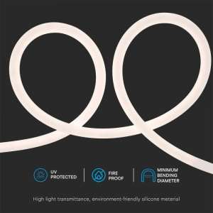 LED лента флекс 4000К 12W/M IP20 24V VT-551 V-TAC ролка 10 метра | AVStore