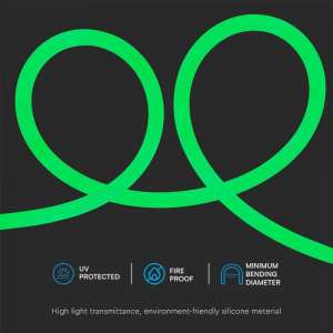 LED лента зелен флекс 12W/M IP20 24V VT-551 V-TAC ролка 10 метра | AVStore