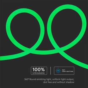 LED лента зелен флекс 12W/M IP20 24V VT-551 V-TAC ролка 10 метра | AVStore