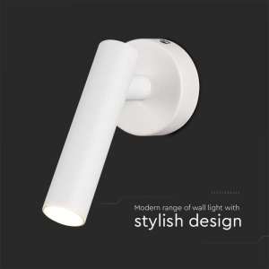 LED стенна лампа 2W 4000K VT-412 V-TAC бяла | AVStore