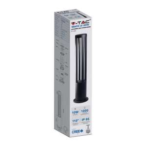 LED градинска лампа 10W 6400K VT-820 V-TAC черна 80 см | AVStore