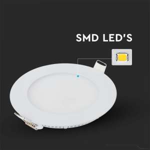 LED панел 6W 4000K V-TAC VT-607 12см | AVStore