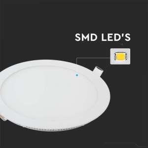 LED панел 12W 4000K V-TAC VT-1207 17см | AVStore