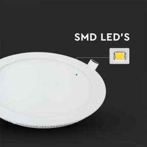 LED панел 12W 6400K V-TAC VT-1207 17см | AVStore