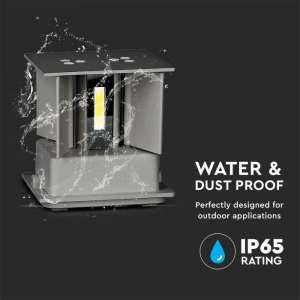 LED стенна лампа 5W 4000K VT-759 V-TAC сива | AVStore