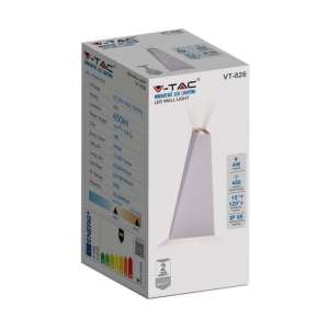 LED стенна лампа 4W 3000K VT-826 V-TAC бяла | AVStore