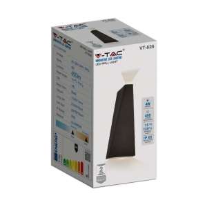 LED стенна лампа 4W 3000K VT-826 V-TAC черна | AVStore
