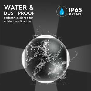 LED стенна лампа 4W 3000К VT-834 V-TAC черна | AVStore