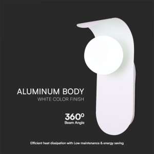 Стенно осветително тяло G9 VT-10113 V-TAC бяло | AVStore