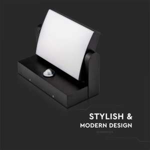 LED стенна лампа със сензор за движение 17W 3000K VT-11020S V-TAC черна | AVStore