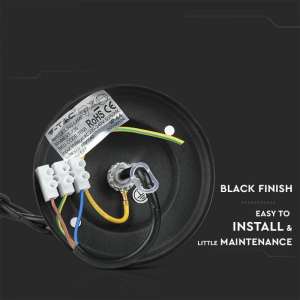 Градински пендел E27 VT-735 V-TAC черен | AVStore