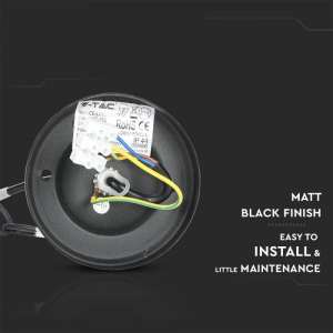 Градински пендел E27 VT-752 V-TAC черен матов | AVStore