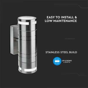 LED стенно осветително тяло 2xGU10 VT-7632 V-TAC металическо | AVStore