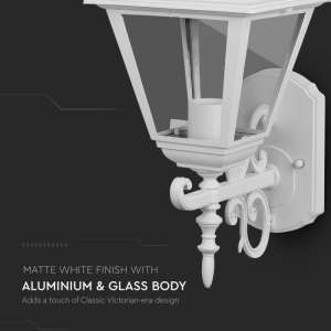 Стенно осветително тяло E27 VT-761 V-TAC бяло матово | AVStore