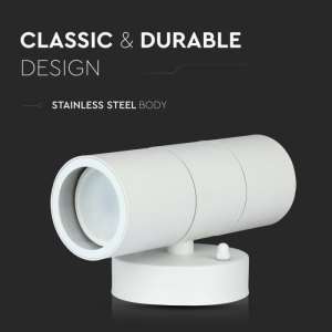 Стенно осветително тяло 2xGU10 VT-7622 V-TAC бяло | AVStore