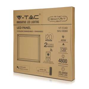 LED панел SMART 40W 3IN1 V-TAC VT-5140 60×60см | AVStore