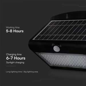 LED соларна стенна лампа 8W 4000K VT-767-7 V-TAC бяла | AVStore