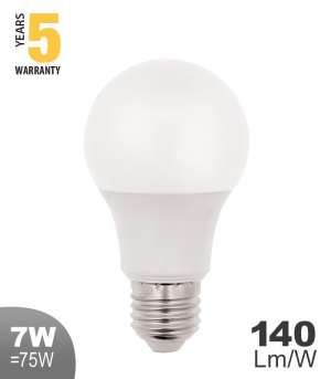LED крушка 7W А60 6400K VITO E27 | AVStore