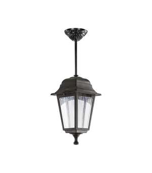 Градински висящ фенер BERGAMO-H E27 VITO черен 46см | AVStore