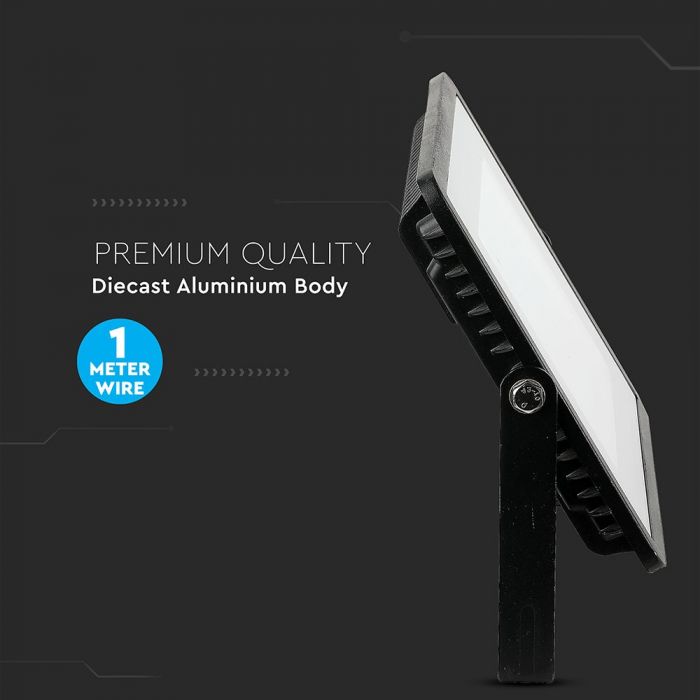 412-i5_19 LED прожектор Samsung чип 100W 6400K VT-100 V-TAC черен | AVStore