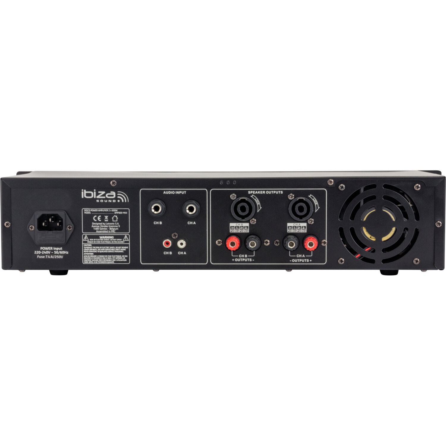 AMP800-MKII-2 Професионален усилвател Ibiza AMP800-MKII 1200W | AVStore