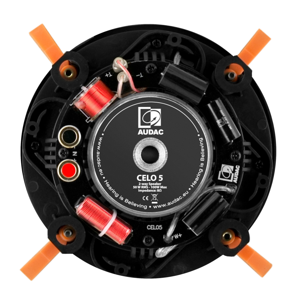 CELO5-back Таванен говорител CELO5 White version – 8Ω
Audac | AVStore