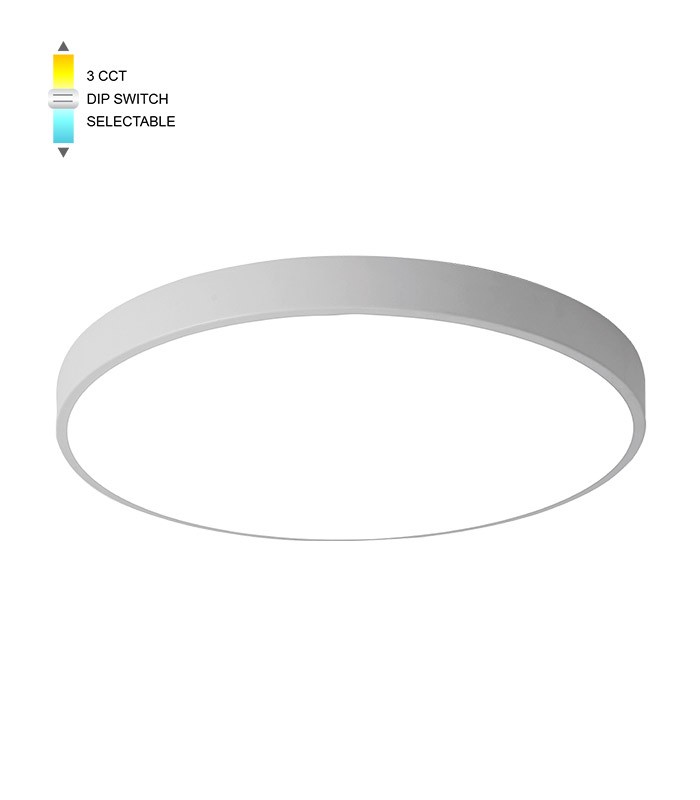 LED плафон кръгъл 35W 3000K-6000K VITO бял | AVStore