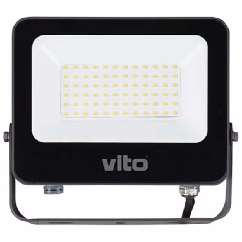 LED прожектор 50W 3000K VITO черен | AVStore
