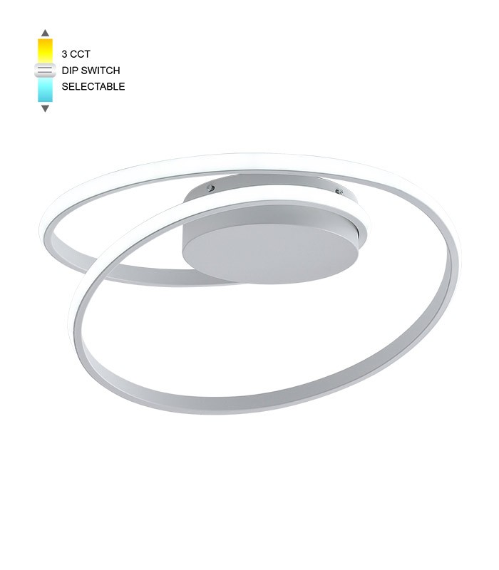 LED плафон кръгъл 38W 3000K-6000K VITO бял | AVStore