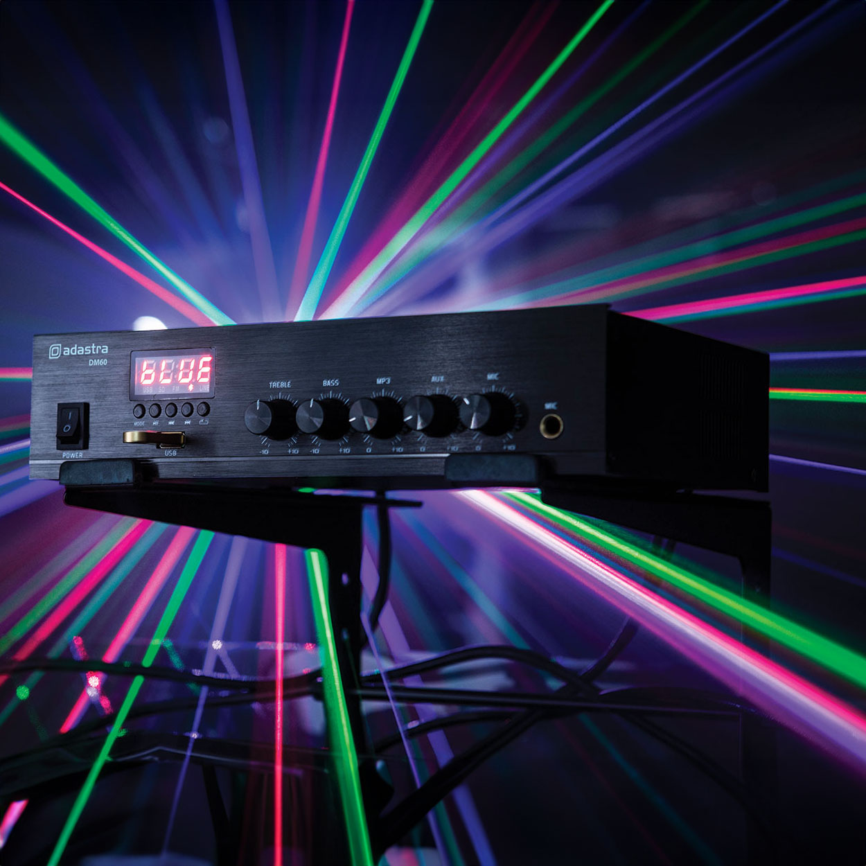 953118UK_LS1 Професионален усилвател Adastra DM60 100V 60W | AVStore