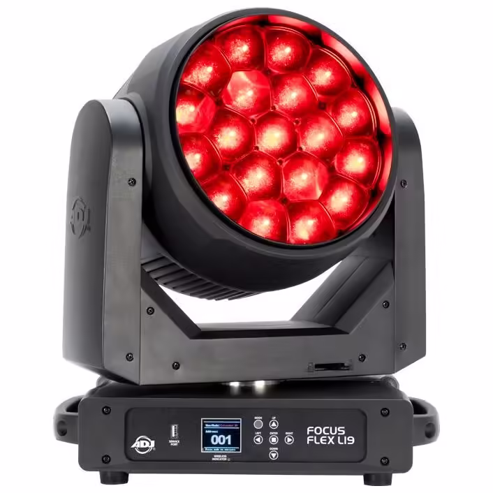 focus-flex-l19-rt-red Движеща Глава ADJ Focus Flex L19 918W | AVStore