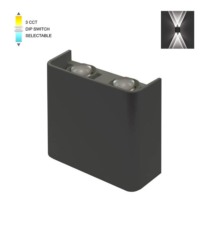 LED стеннa лампа 4W 3xCCT VITO черна 11×10 | AVStore