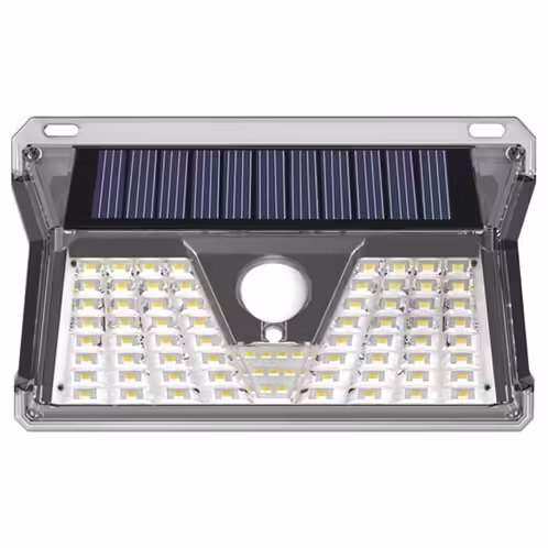 LED соларен прожектор SOLIGHT V PHOTO & PIR сензор 3W 6400K VITO черен | AVStore