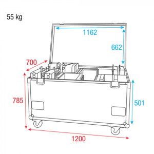 Кейс Showtec Case for 4x Helix S5000 and accessories | AVStore