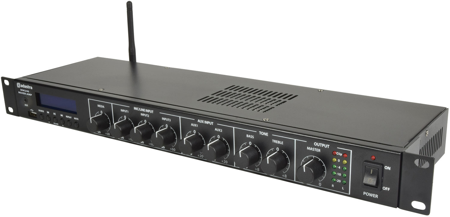 953030UK_CO2 Професионален усилвател Adastra MM240 2 x 120W | AVStore